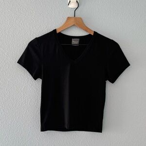 Olivia Rae Cropped V-neck Top